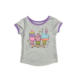 Grey Heather Just Chillin Ice Cream Toddler Shirt